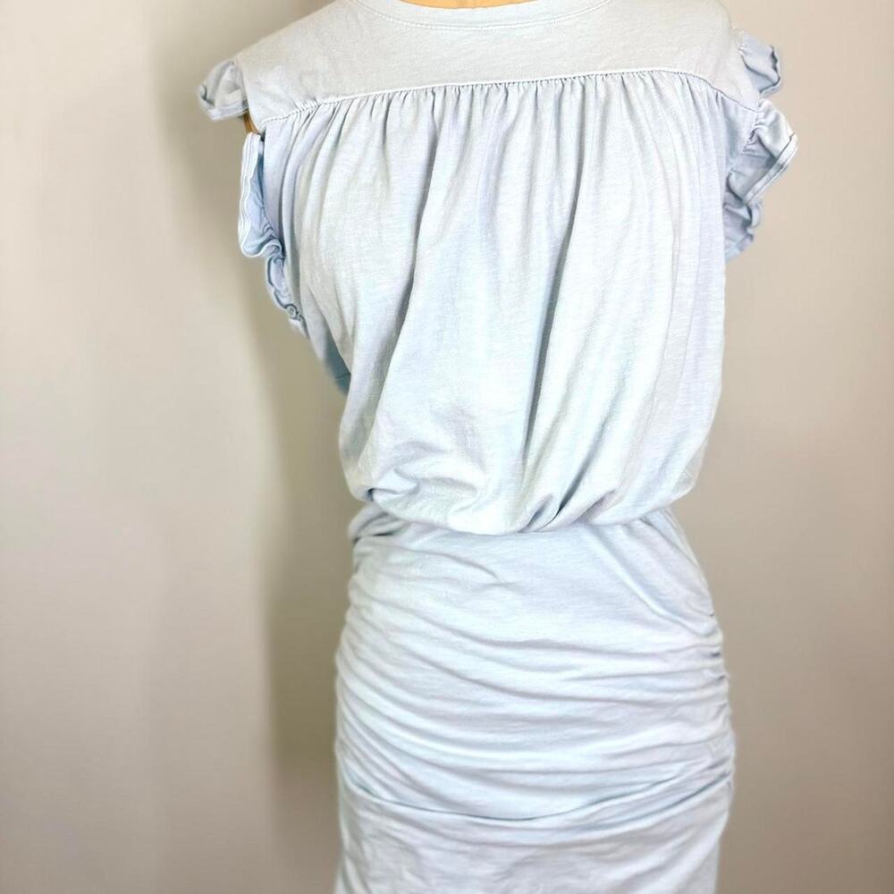 Blue sundry dress with ruffles